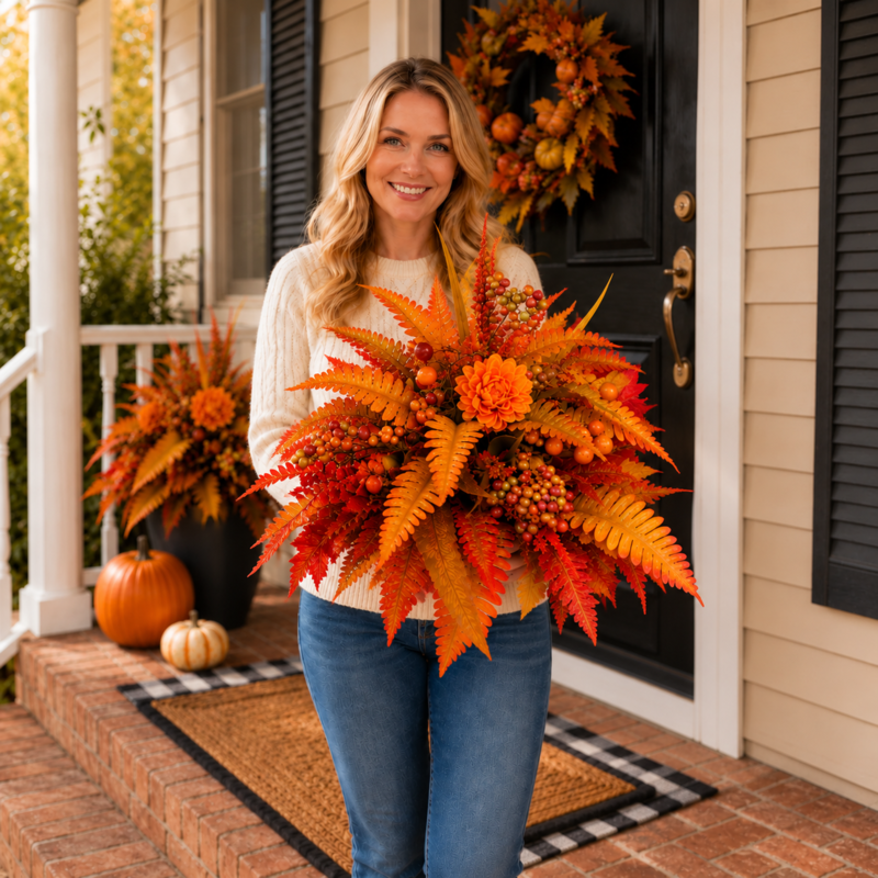 ๐ฅHot Sale 50% Off ๐ Autumn Harvest Floral Garden Stake Arrangement